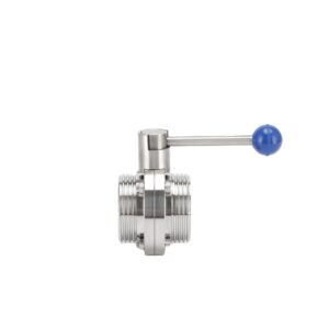SMS DIN 304/316 Sanitary Electric Thread Union Male/Female High Temperature Butterfly Valve Base Media 1/2''-6''
