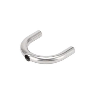 Sanitary SUS304/316L Stainless Steel U-Type Clamped Tee Pipe Fittings Smooth Surface Welding Silver 3/4''-8'' Dairy Use
